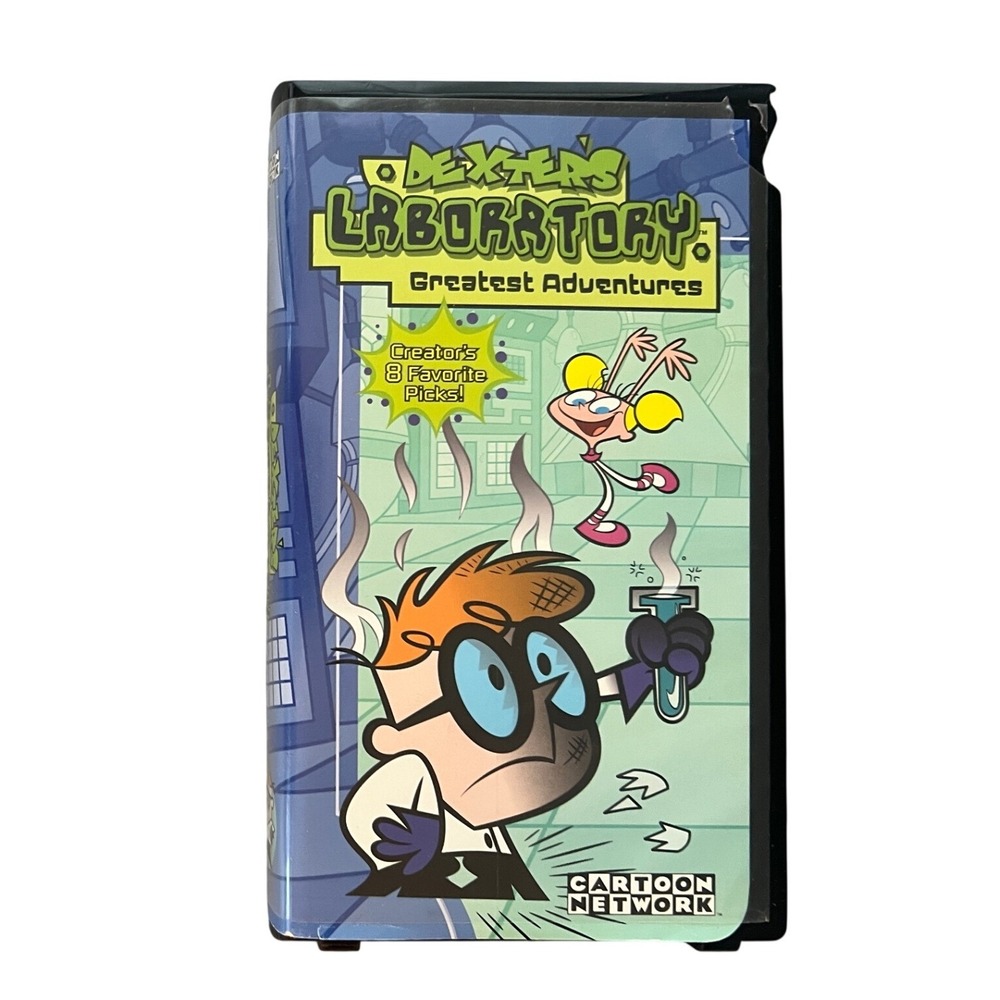 Dexter's Laboratory Greatest Adventures VHS 2001 Cartoon Network 8 Episodes READ